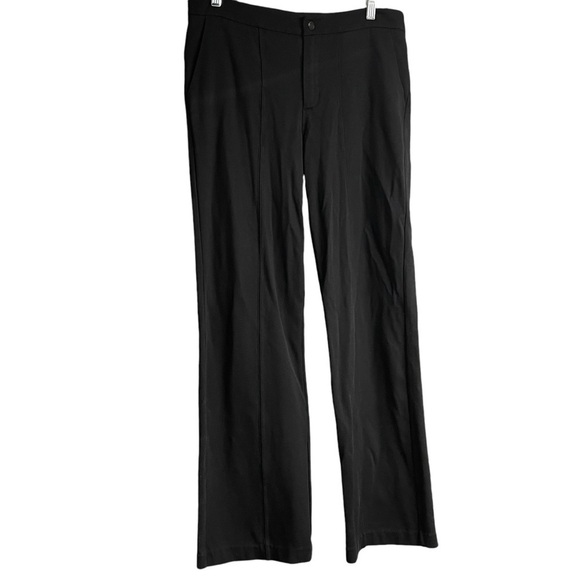 Athleta Black Ponte Wide Leg Pants Size 8 - Picture 3 of 15